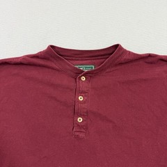 Vintage Croft & Barrow Henley Long Sleeve Shirt Men’s Extra Large Red 90s Layer