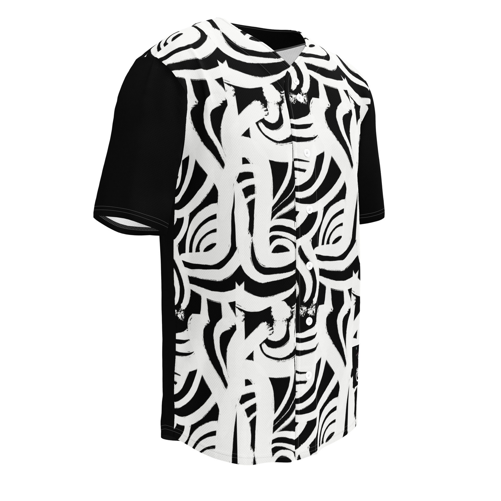 BlackCargo Apparel Mens Recycled Baseball Jersey Eco Friendly Streetwear White L gallery