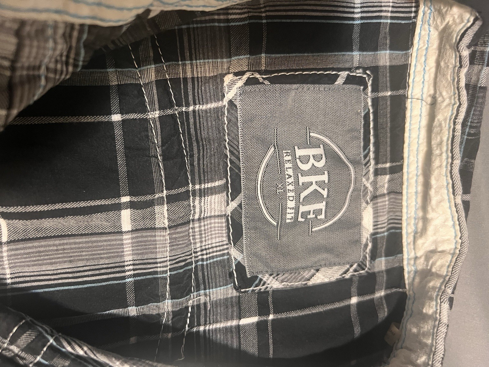 Western Plaid Snap Button Up long sleeve Shirt BKE Buckle Mens Standard XL gallery