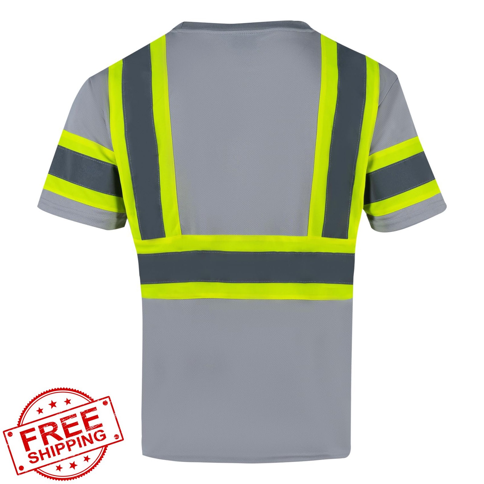 VENDACE Hi Vis T Shirt Grey Medium ANSI Class 1 gallery
