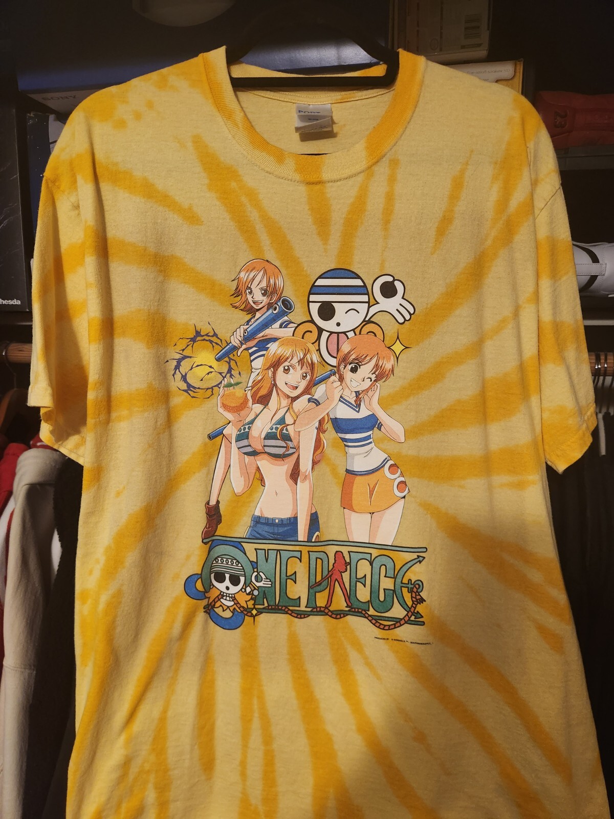 Anime One Piece Nami GonxKilla SouthsideSupply T Shirt Men’s Large Tie-Dye