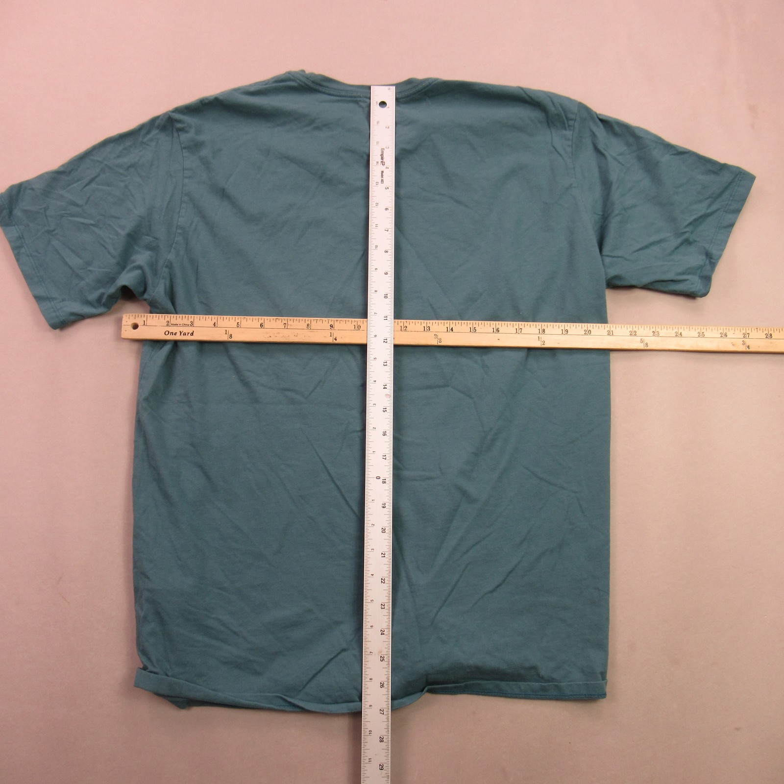 Patagonia Men's Teal Graphic T-Shirt Organic Cotton "Applied Imagination" Size L gallery