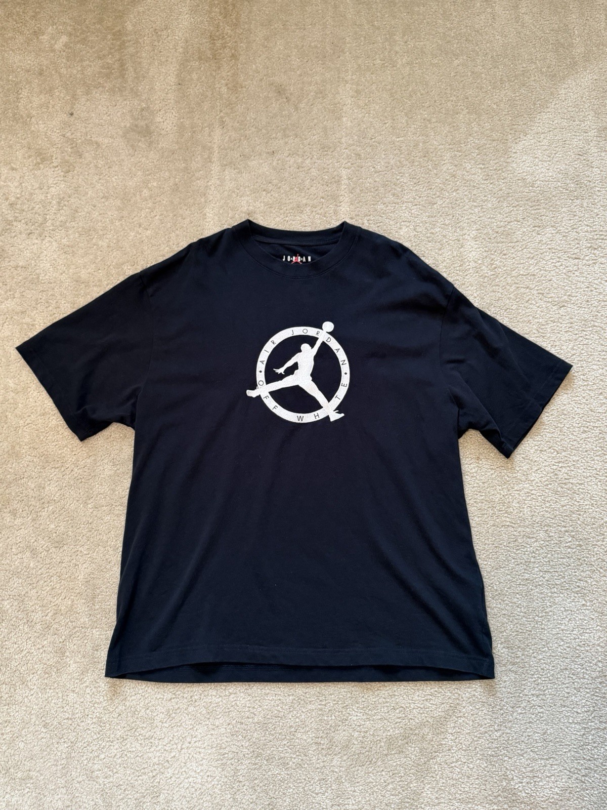 Jordan X Off-White MJ T-Shirt Black/White/Forest Green Size XL gallery