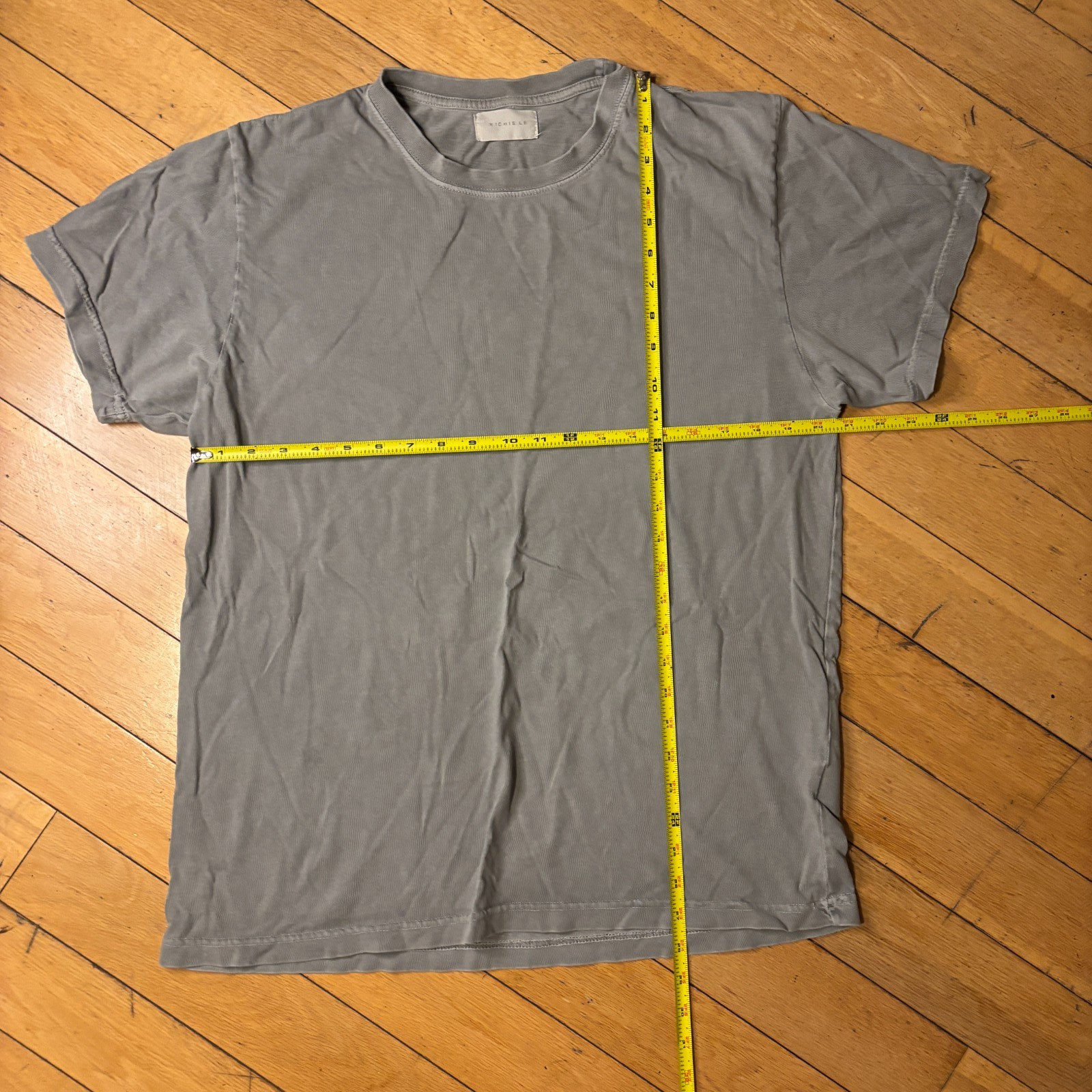 Lot of 2 Richie Le Collection Blank Daily Tee Mens M Gray Made USA Streetwear gallery