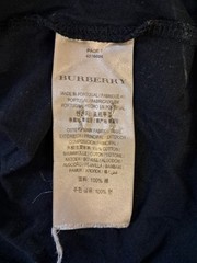 Burberry Brit Men’s Size Medium Black with White Lines Pattern