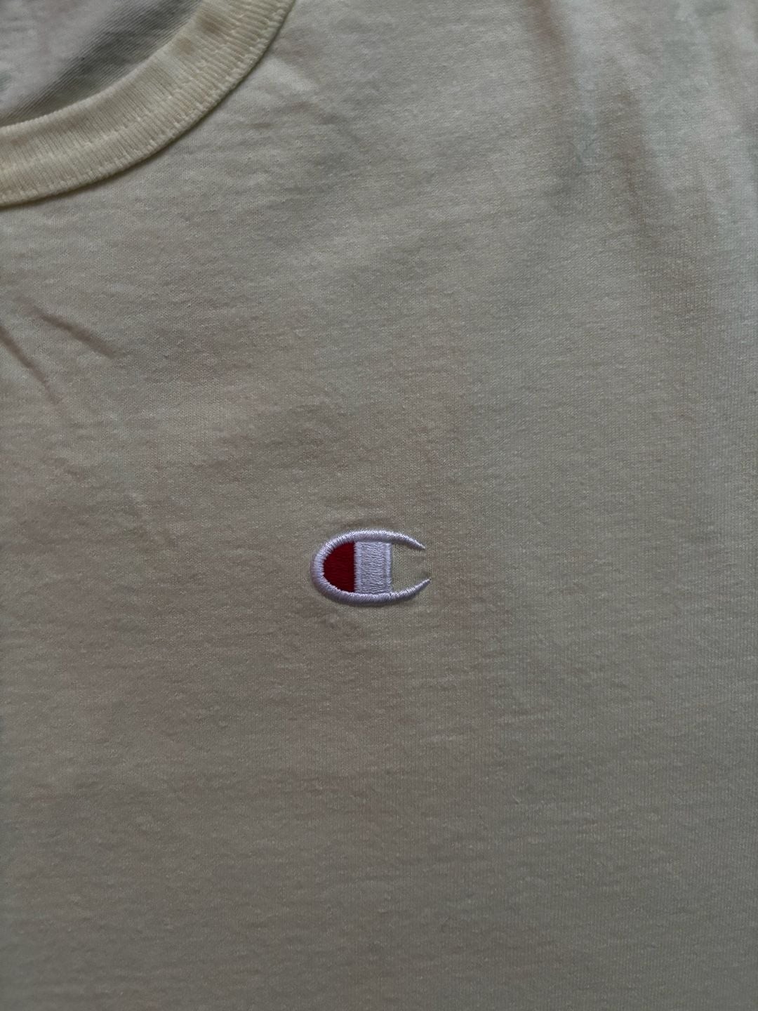 Champion Classic C Logo T-Shirt in Pale Yellow gallery