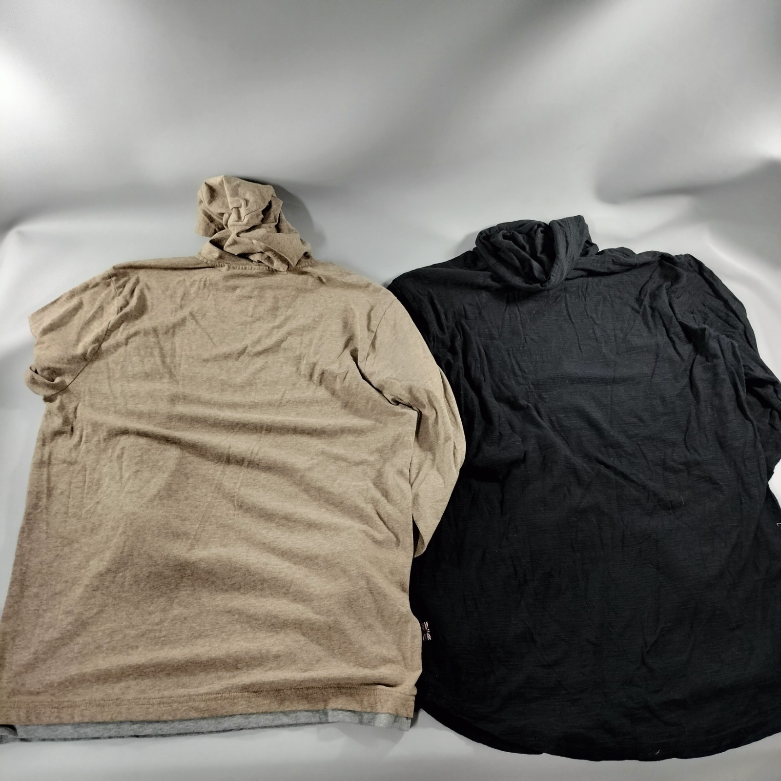 Lot of 8 Crew Neck Hoodie Pull Over Long Sleeve T-shirts Mens Size XS/S/M/L/XL gallery
