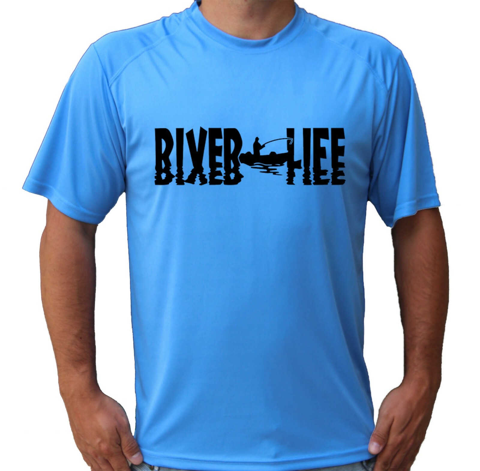 Fisherman Fly Fish UPF 50 T-Shirt Fishing River Life Boat Sun UV Protection Gift gallery