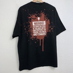 Splatterhouse Hack & Slash Game 2010 Promo Tee Black T-Shirt Double Sided Sz XL