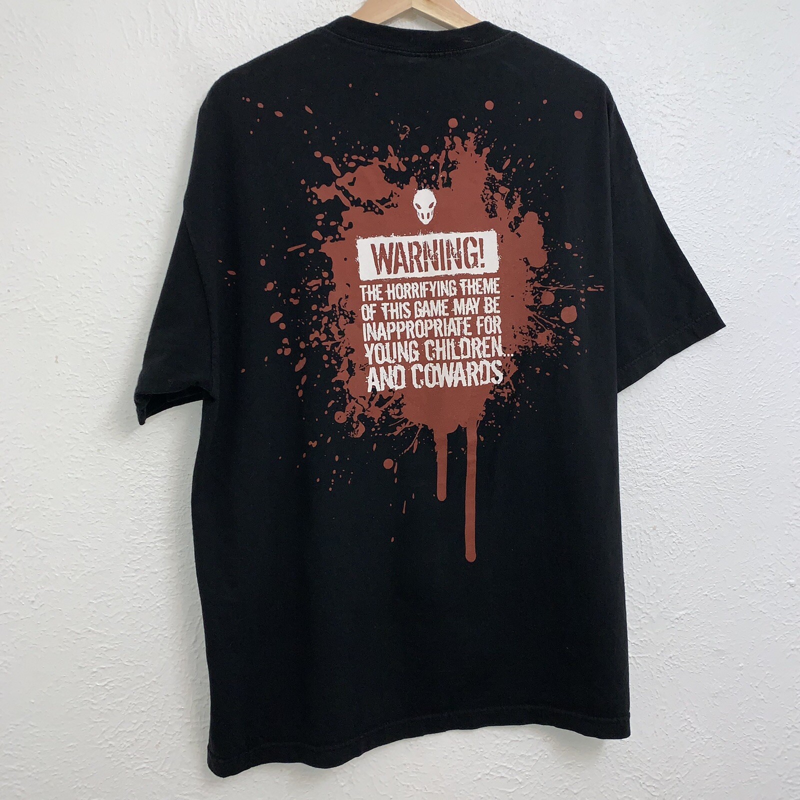 Splatterhouse Hack & Slash Game 2010 Promo Tee Black T-Shirt Double Sided Sz XL gallery