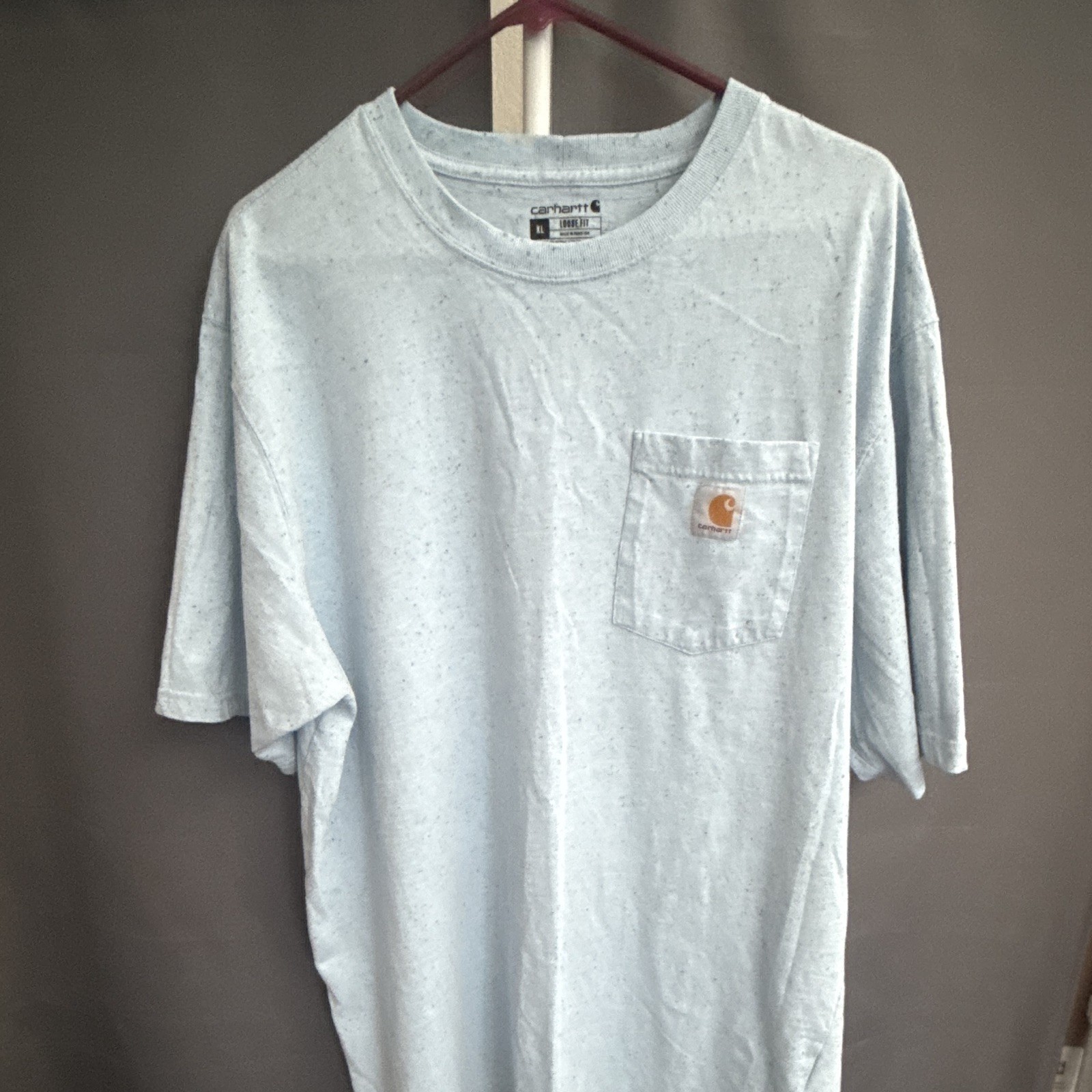 Carhartt K87 Loose Fit Pocket T-Shirt XL Light Blue Crew Neck gallery