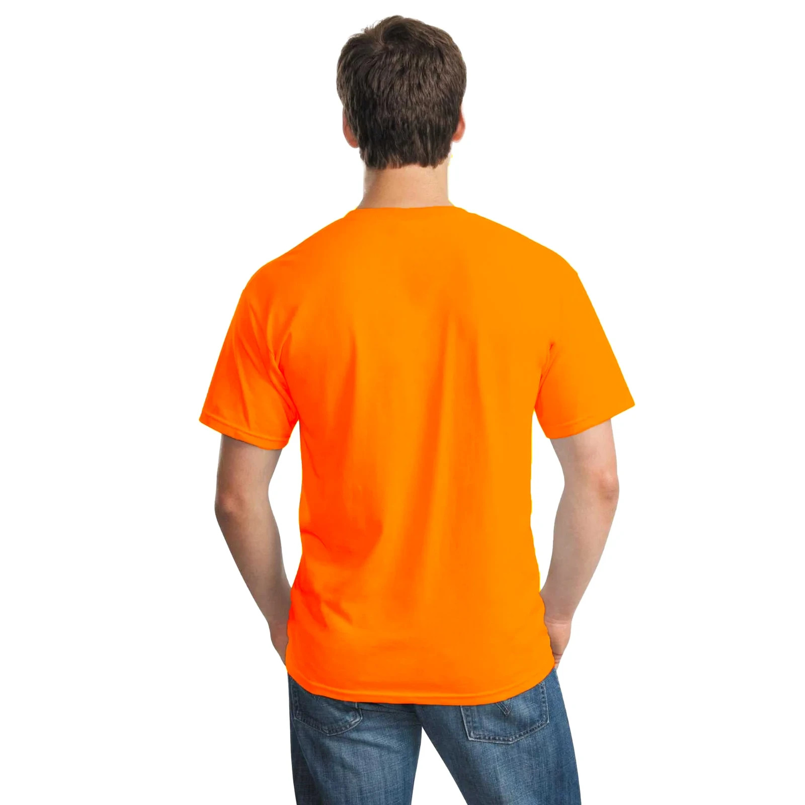Gildan Classic Men's T-Shirt Safety Orange**New** gallery
