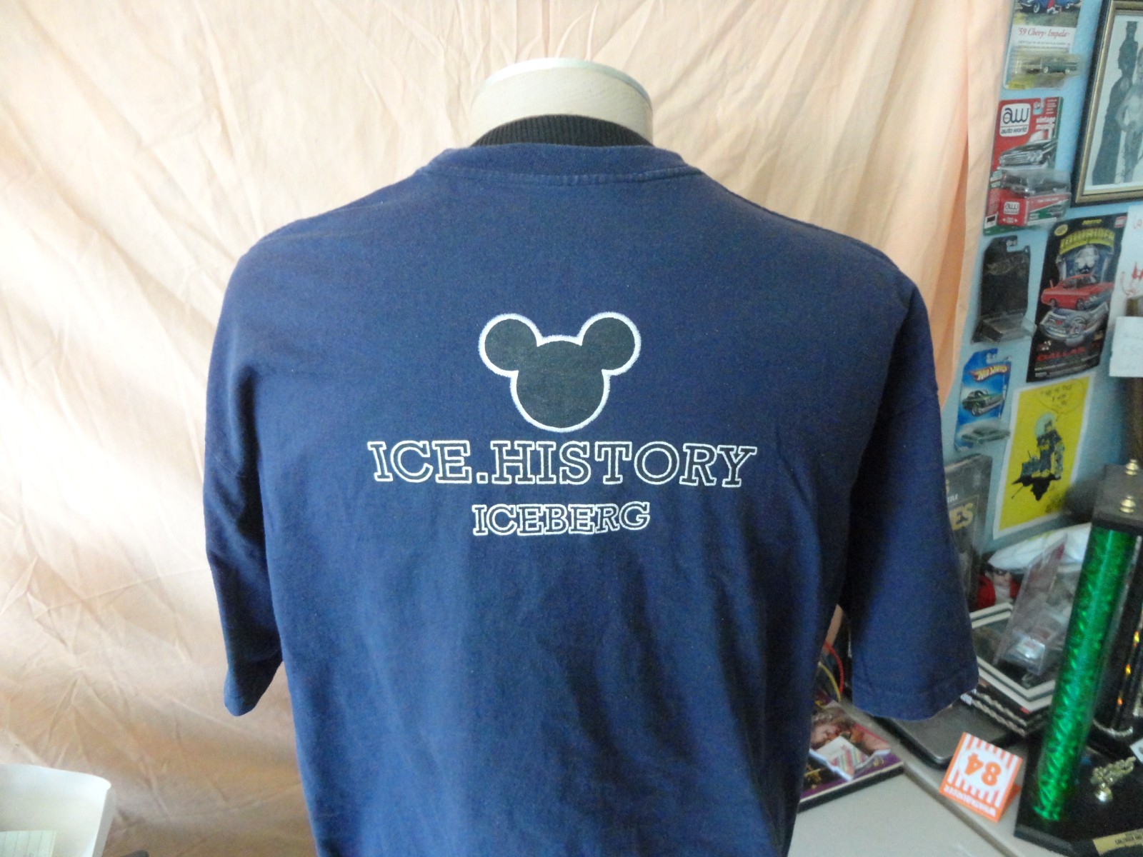 Vintage Iceberg Mickey Mouse Ice History T-Shirt Size L gallery
