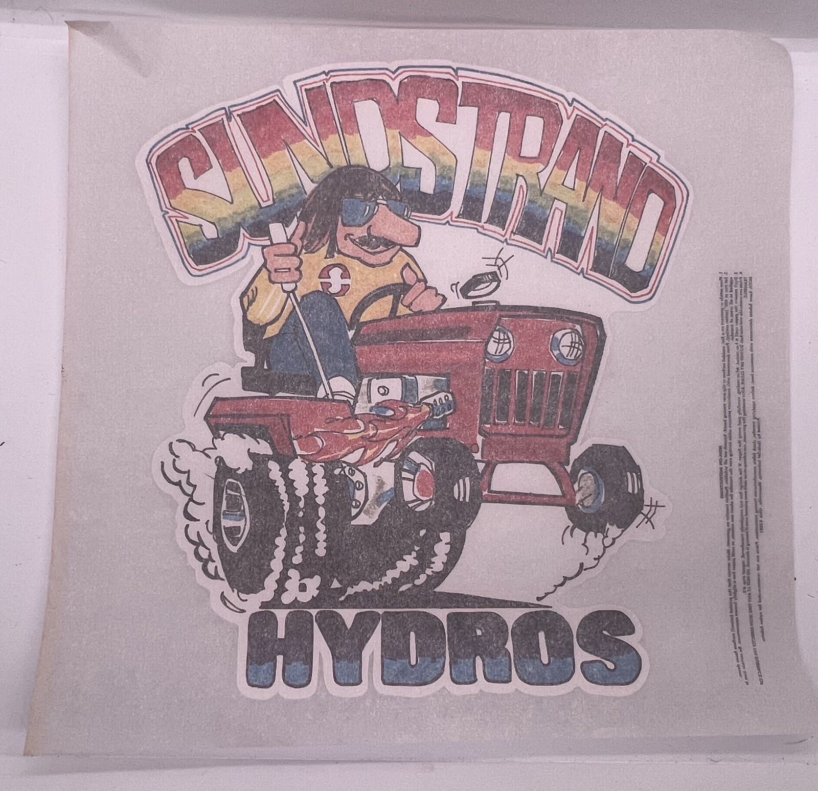 Vintage 80s Funny Retro Redneck Tractor Pull Iron On Transfer Sundstrand hydros gallery