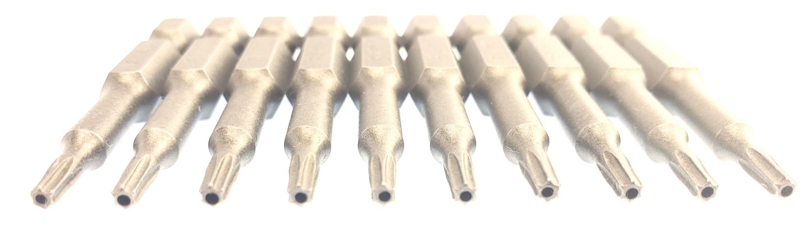 Torx T9S T9 Security Screwdriver Drill Insert Power Bit 10 Pack with hole