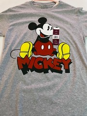 Disney Vintage Mickey Gray Short Sleeve Tee Men’s 34-36
