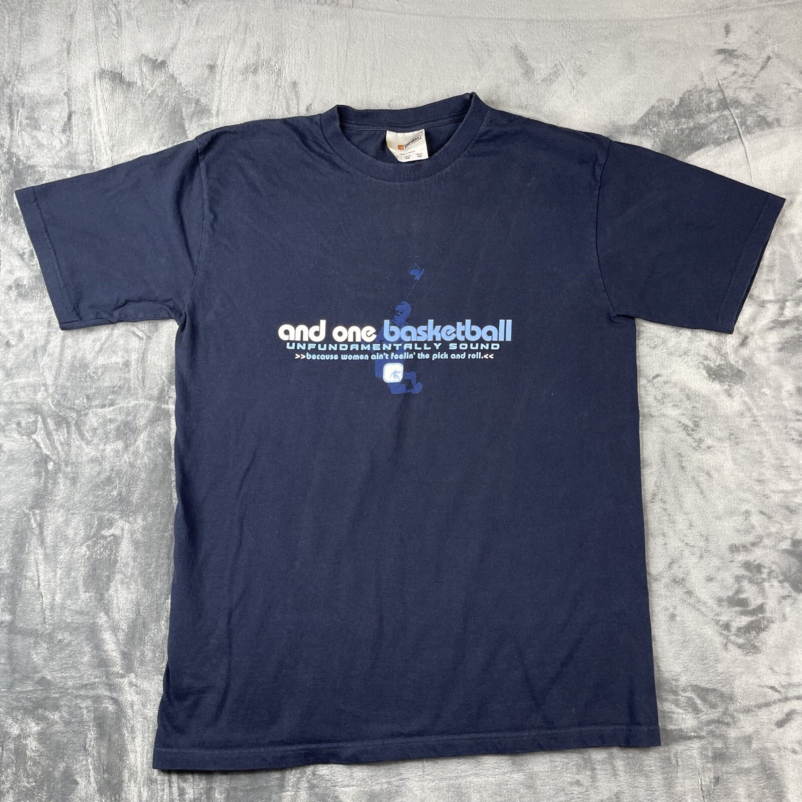 Vintage AND1 Shirt Mens Large** Basketball Blue Quote Women Funny Streetwear Y2K gallery