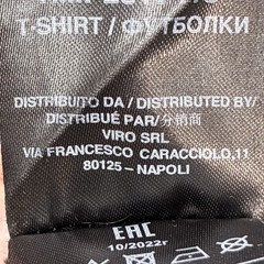 John Richmond T-Shirt Black Medium Spell Out Cotton Sustainable
