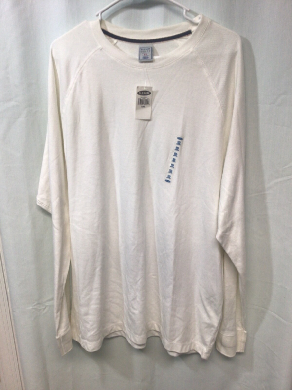 Old Navy White (Heavy Duty) 2XL Long Sleeve T Shirt T2 (New with Tags)