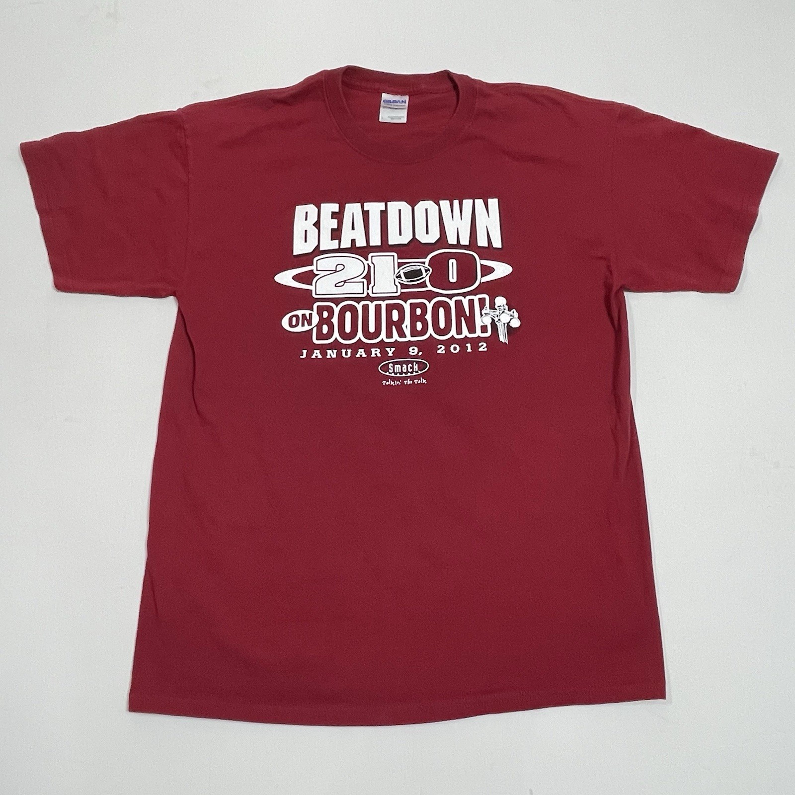 Alabama LSU Shirt Mens Large Red 21-0 Beatdown 2012 Smack Talk gallery