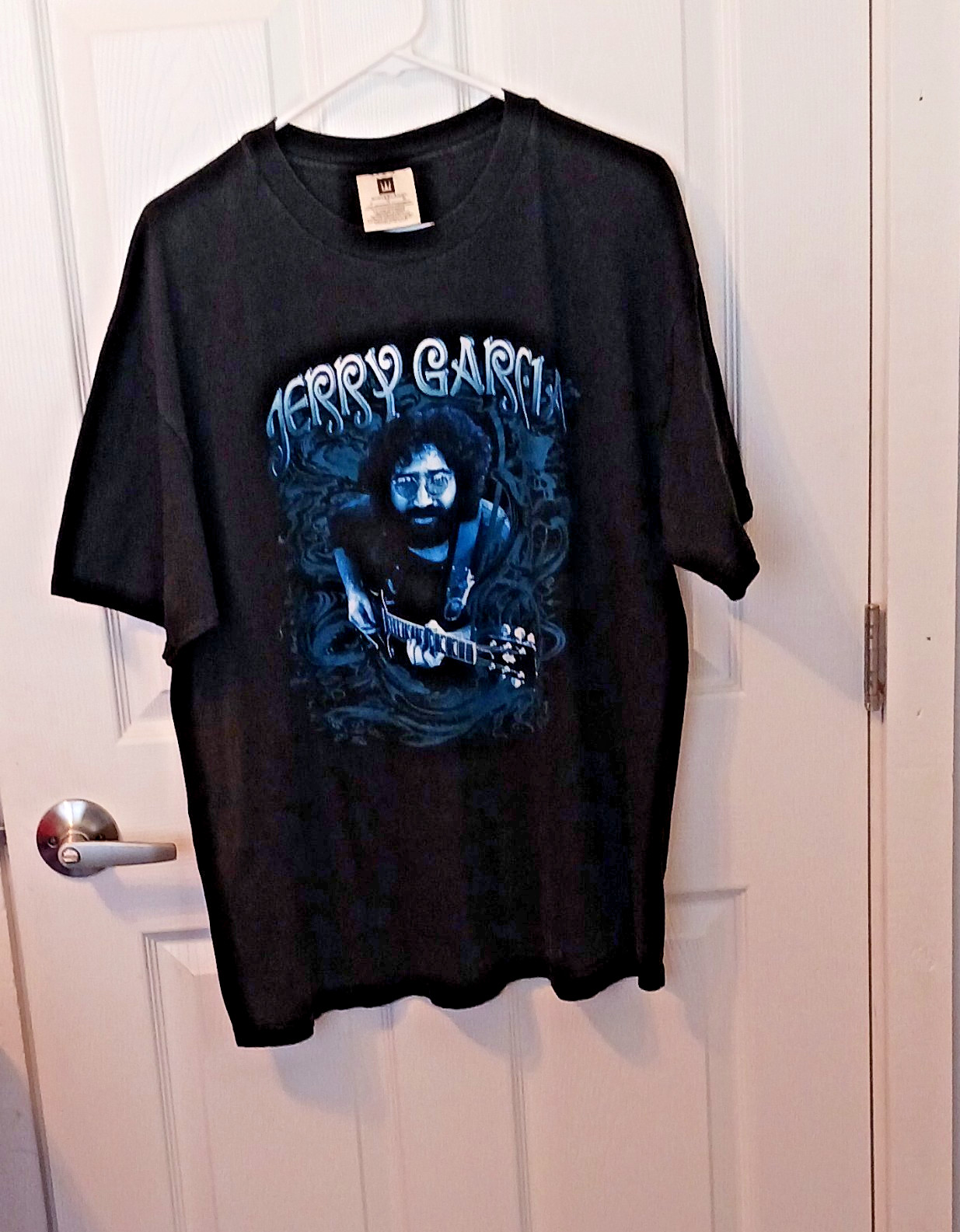 Winterland Jerry Garcia Grateful Dead Black W Blue Graphic Tee Crew Neck XL