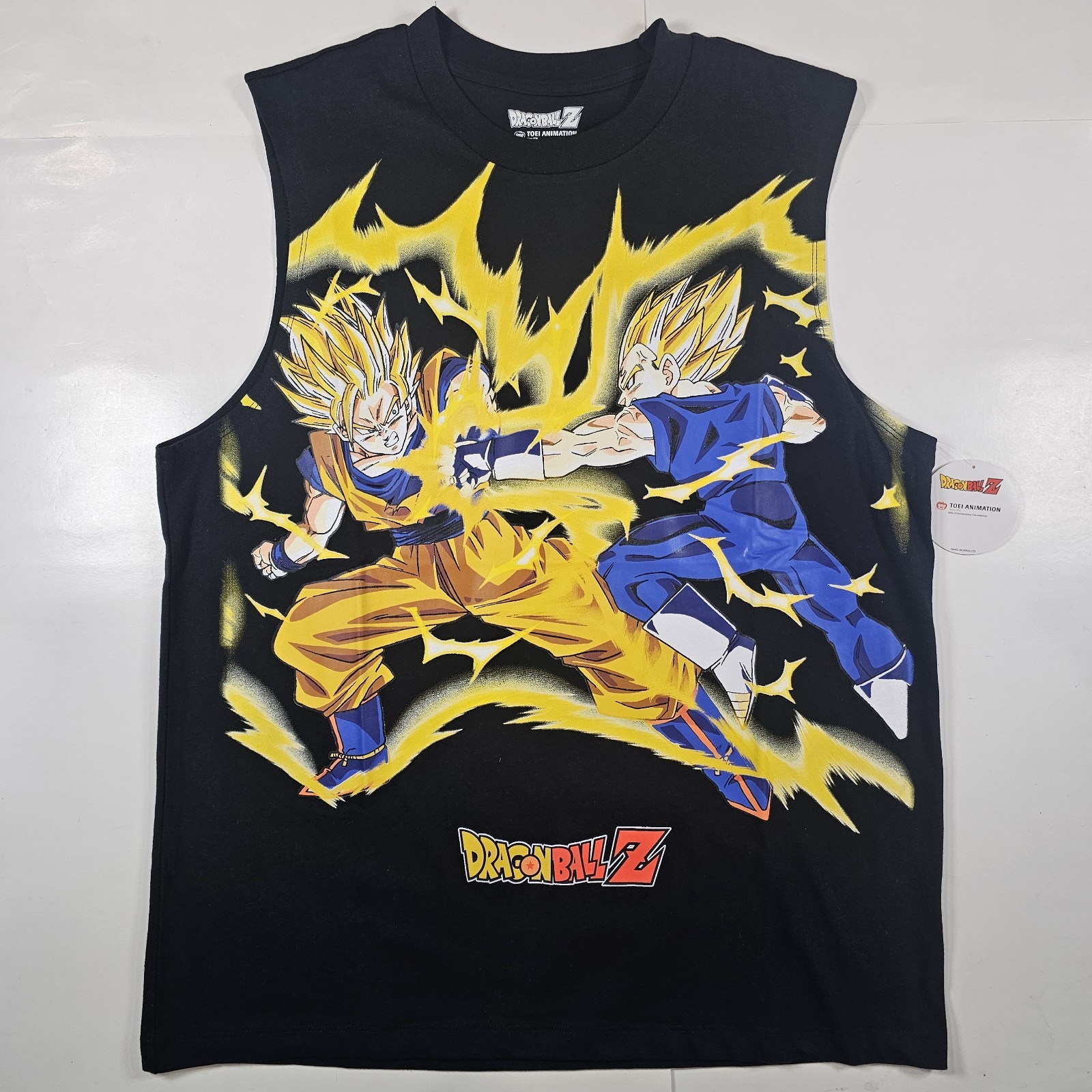 Dragon Ball Z Toei Animation Goku Vs Vegeta Muscle Tank Top Men's M Black NEW gallery