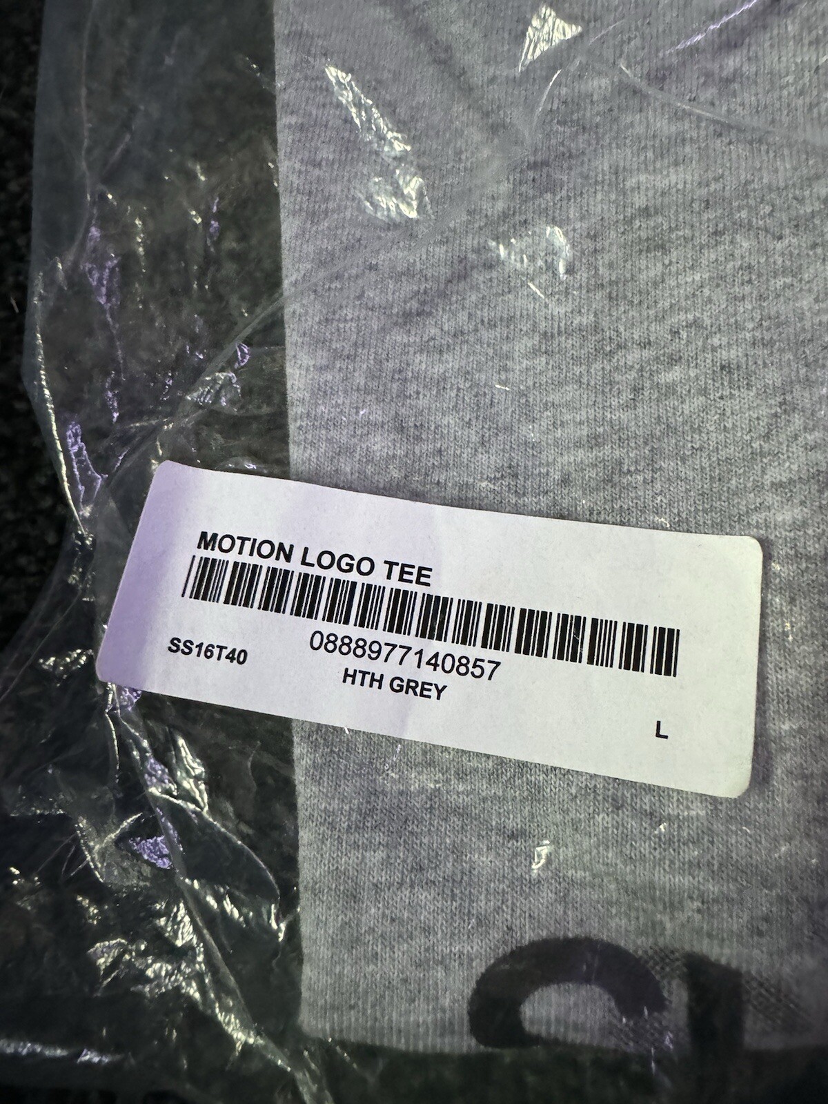 SS16 SUPREME MOTION LOGO T-SHIRT TEE GRAY gallery