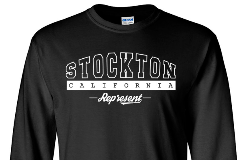 Stockton California State T-Shirt Long Sleeve Graphic Tees Unisex Apparel