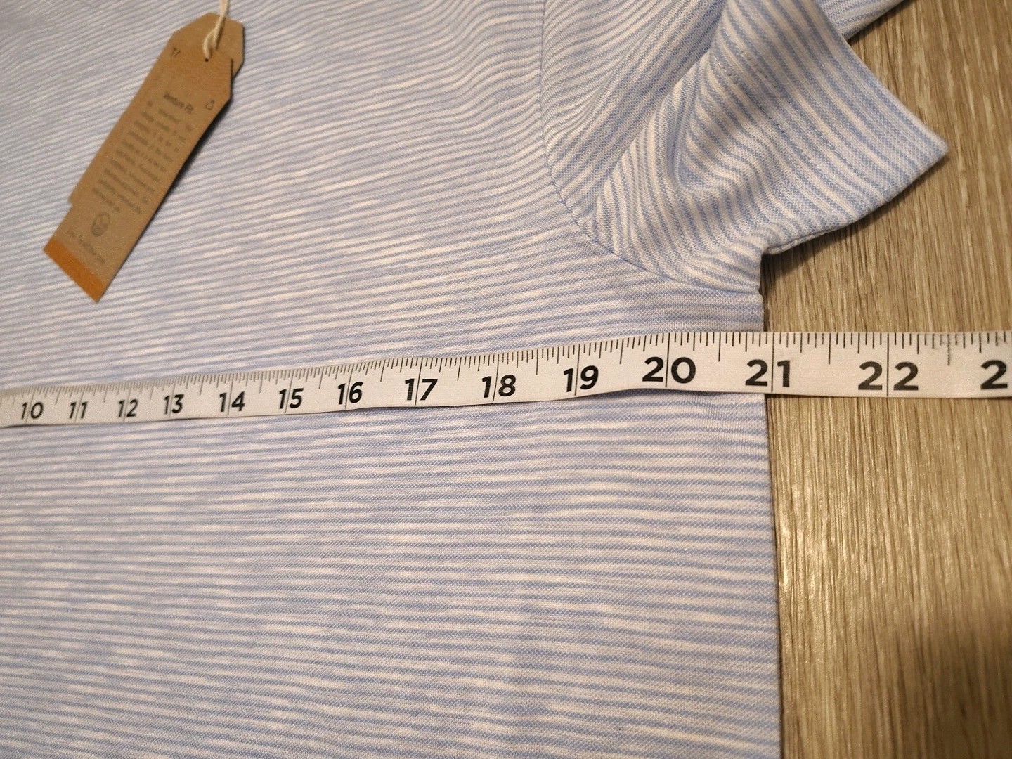 TRO By Tahoe River Shirt Men's Size Medium Stretch Blue White Striped Pullover gallery