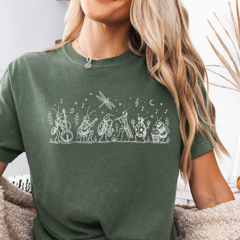 NK Divide Indie Folk T-Shirt, Vintage Insect Music Graphic Tee gallery