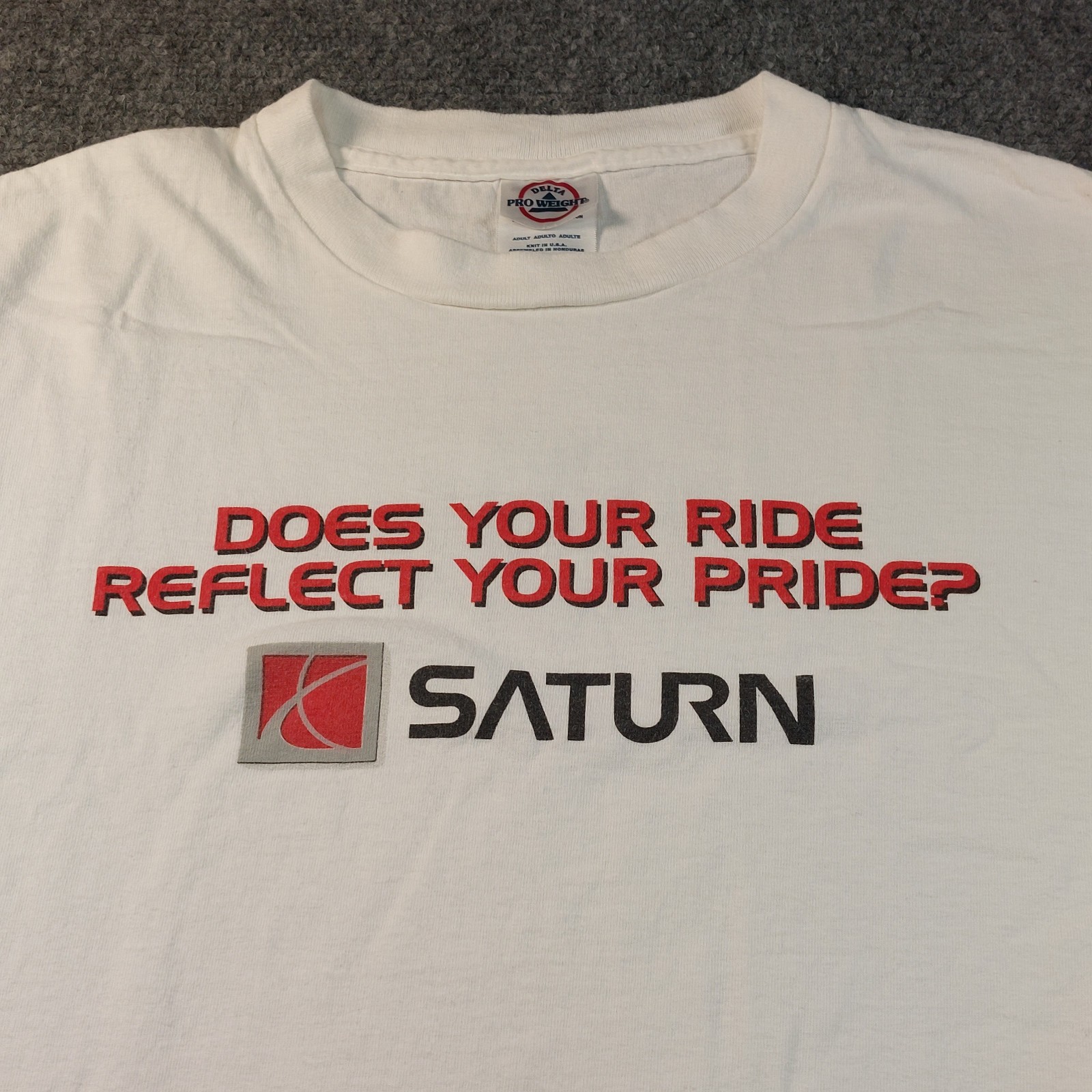Vintage Saturn LGBTQ Grail Shirt XL Y2K Gaywheels Pride Car Promo Tee Delta Pro gallery