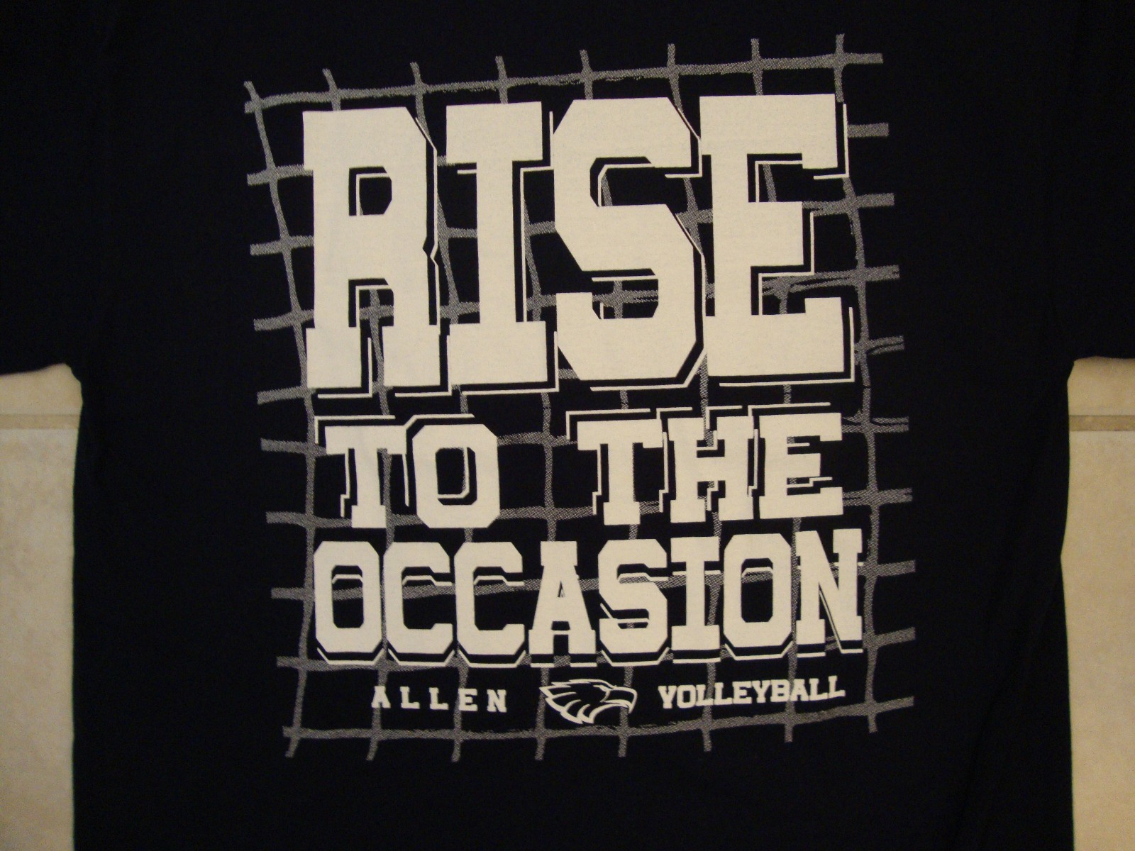 Allen High School Volleyball Game Day "Rise to the Occasion" Navy T Shirt M gallery