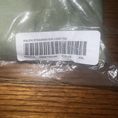 Supreme Ralph Steadman Box Logo Tee Light Olive Size: XXL