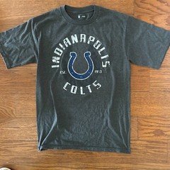 NFL Team Apparel Indianapolis Colts Football Short Sleeve Crew Tee Size Medium