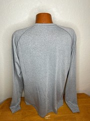 Men’s Adidas ClimaLite L/S Athletic T-Shirt Large L – Gray – Polyester