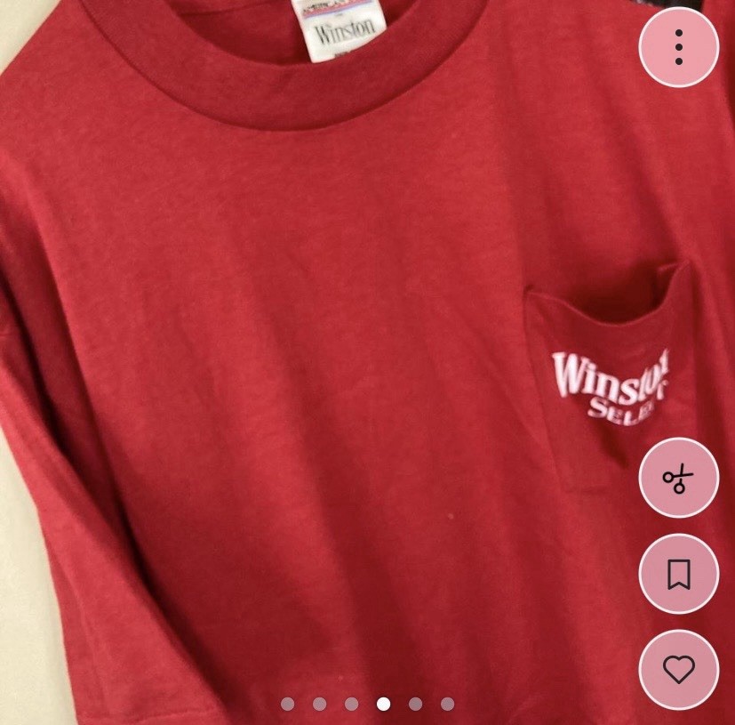 American Born Winston Select Red Graphic Eagle Pocket Cotton Men's T-Shirt L gallery