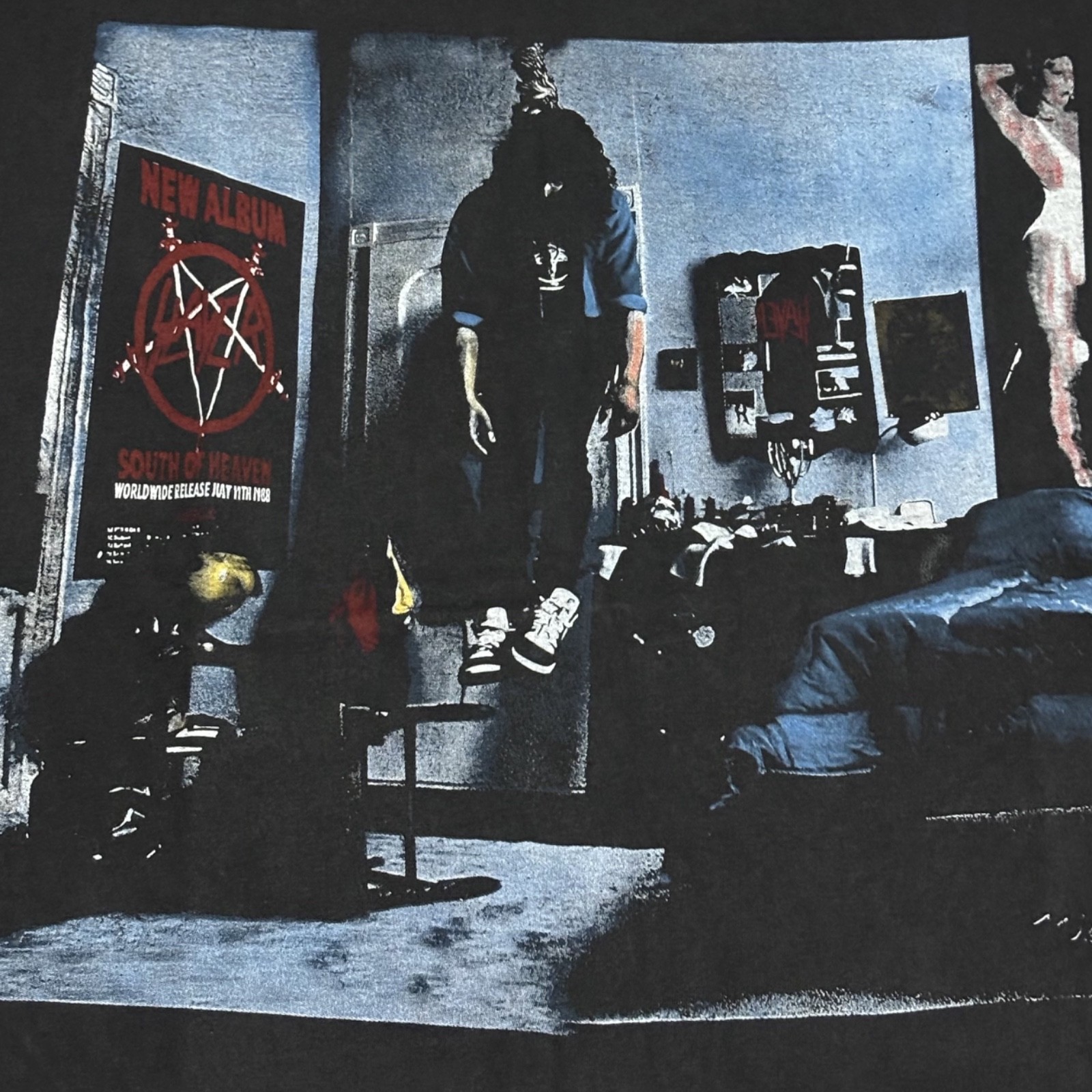 Vintage Slayer Mandatory Suicide Hanging Boy South of Heaven Sz.L Shirt REPRINT