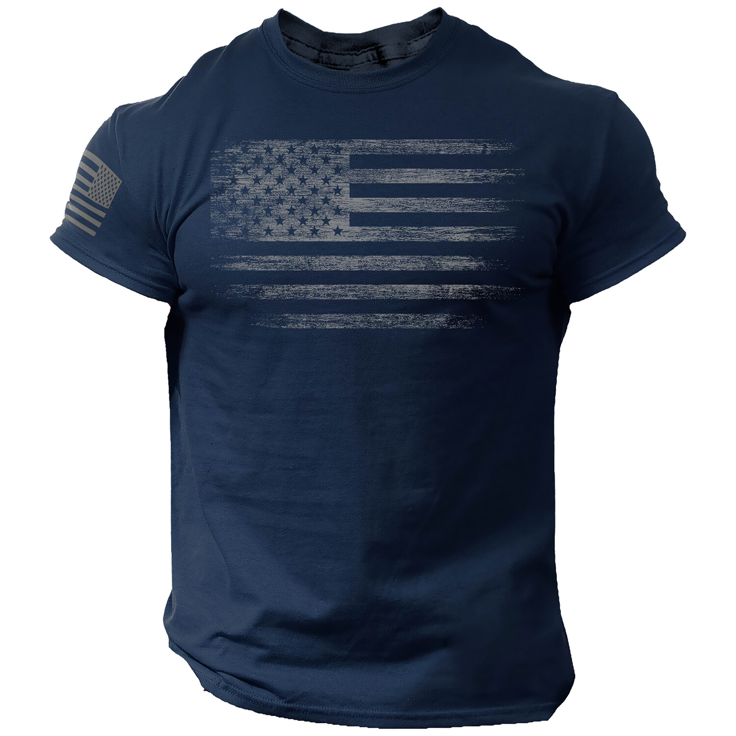 USA Distressed Flag Men T Shirt Patriotic American Tee S - 2XL gallery