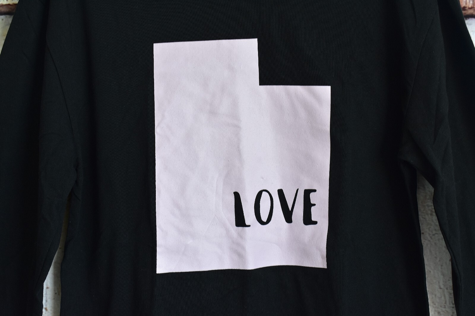 Unisex Home Free Love Utah Long-Sleeve T-Shirt Crew Neck SMALL Black NEW NO TAG gallery