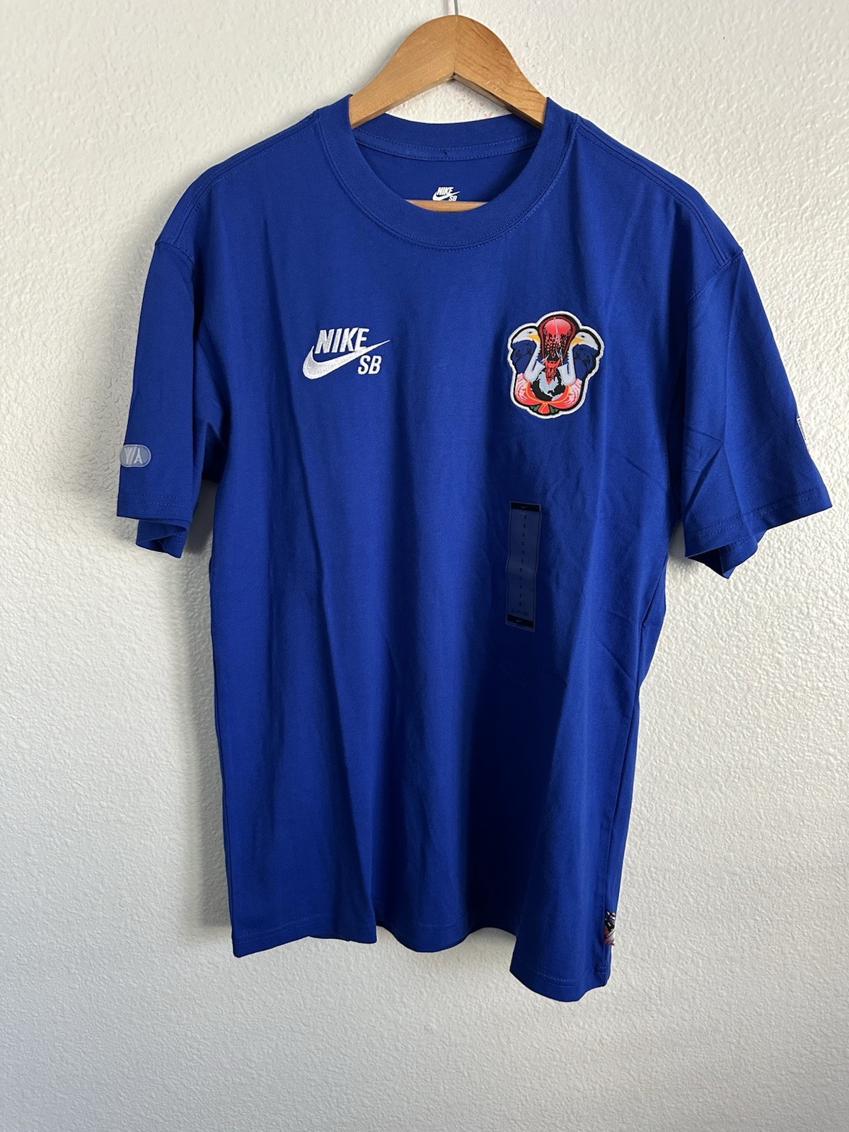 Nike SB USA Olympics Federation Skate Shirt Royal Blue FZ8935-417 Men Size Small