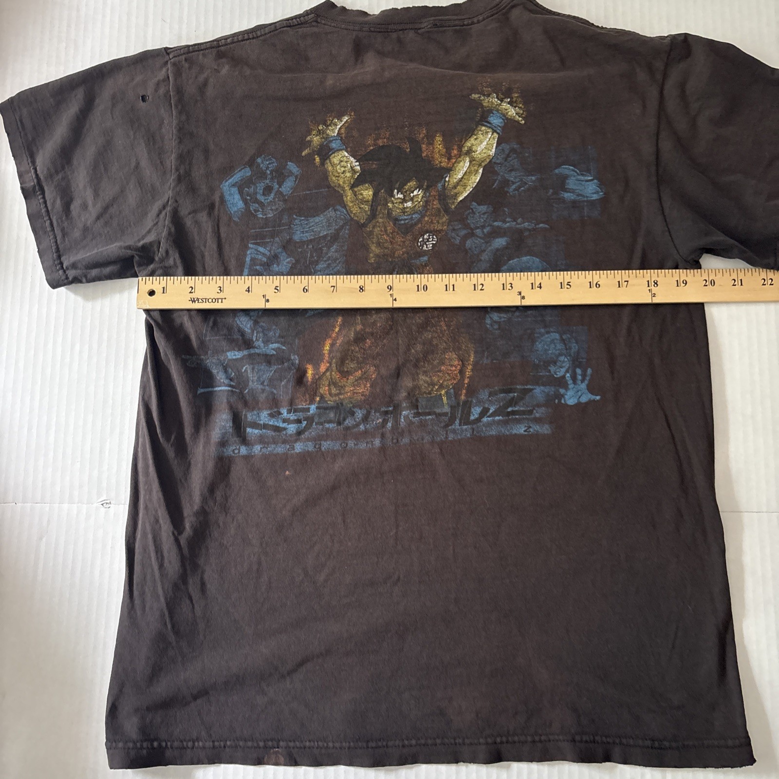Vintage 1998 Dragon ball Z Promo GOKU Distressed Faded Rare Cool Read See Pics gallery