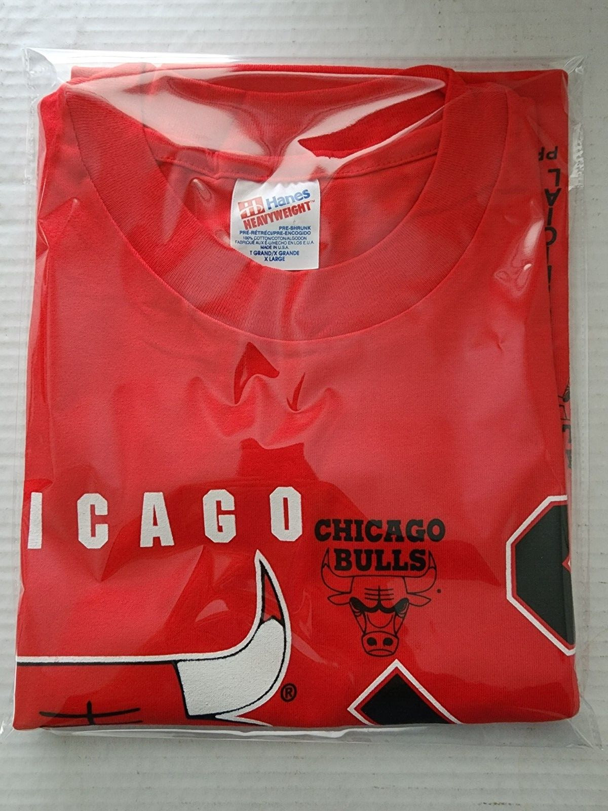 Vintage 90`s CHICAGO BULLS T Shirt Single Stitch NBA XL UNWORN gallery