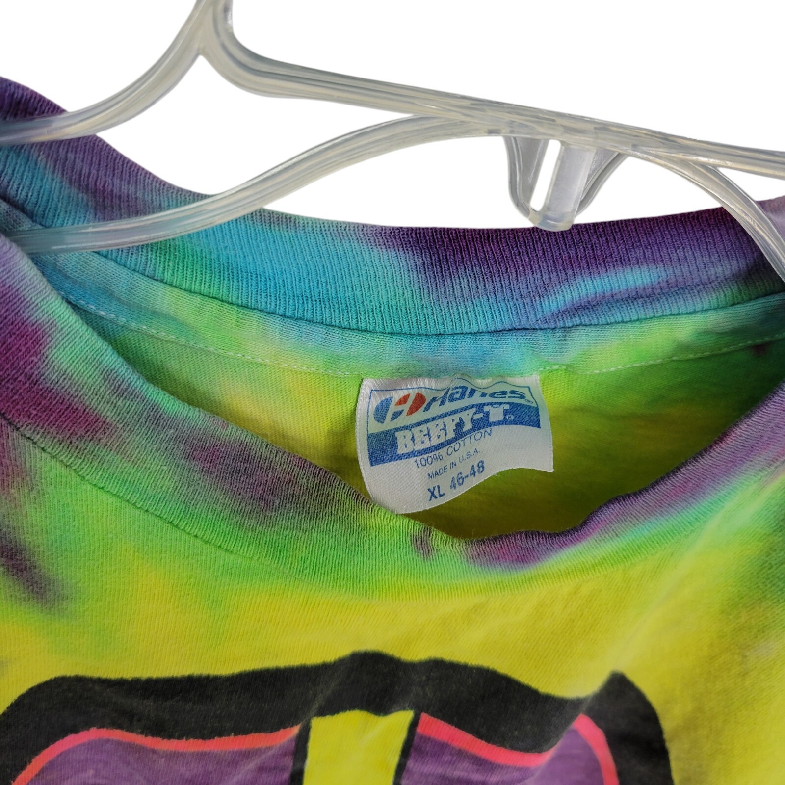 Hanes Beefy-T® Tie Dye Peace Save the whales T-Shirt lakes 88 single stitch gallery