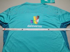 DELIVEROO Men UK L Reflective DELOVEROO PRIDE T-Shirt NEW Ventilated Lightweight