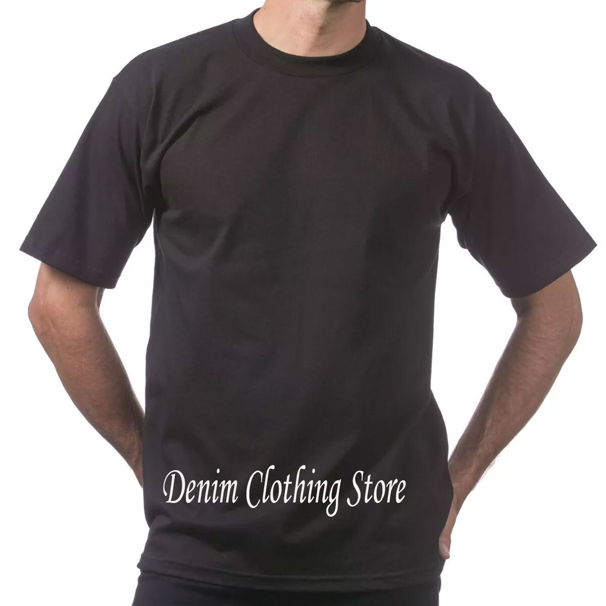 12 PACK PROCLUB PRO CLUB MENS HEAVYWEIGHT BLACK SHORT SLEEVE T SHIRTS COTTON TEE gallery