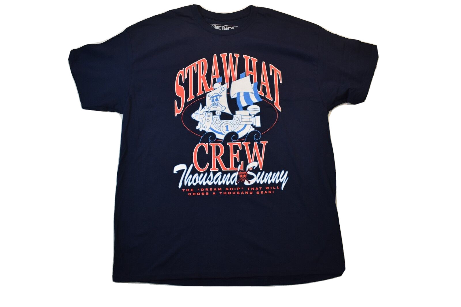 Ripple Junction One Piece Mens Straw Hat Crew Thousand Sunny Ship Shirt New XL gallery