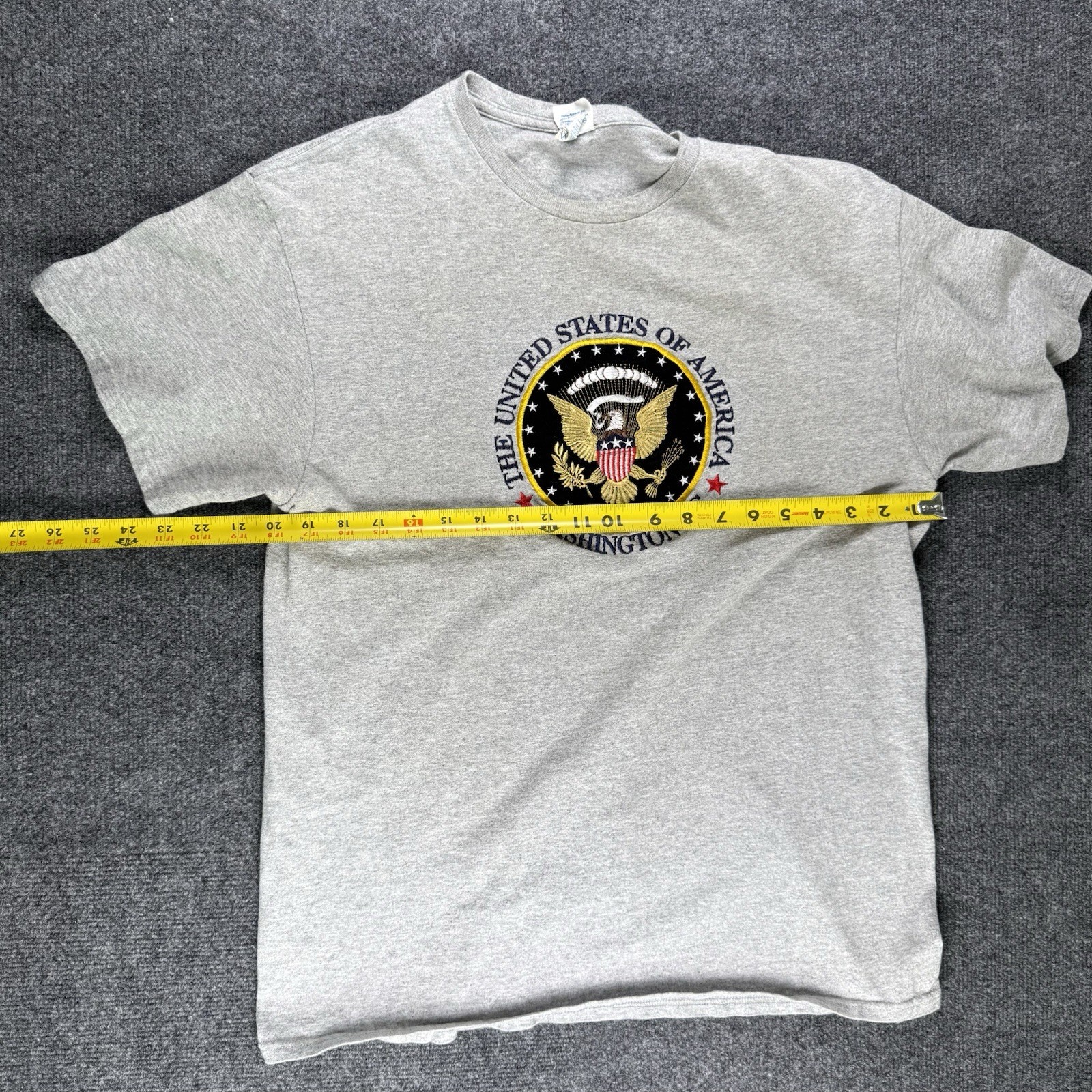 Delta United States of America Washington DC T Shirt Mens Large Gray Logo Cotton gallery