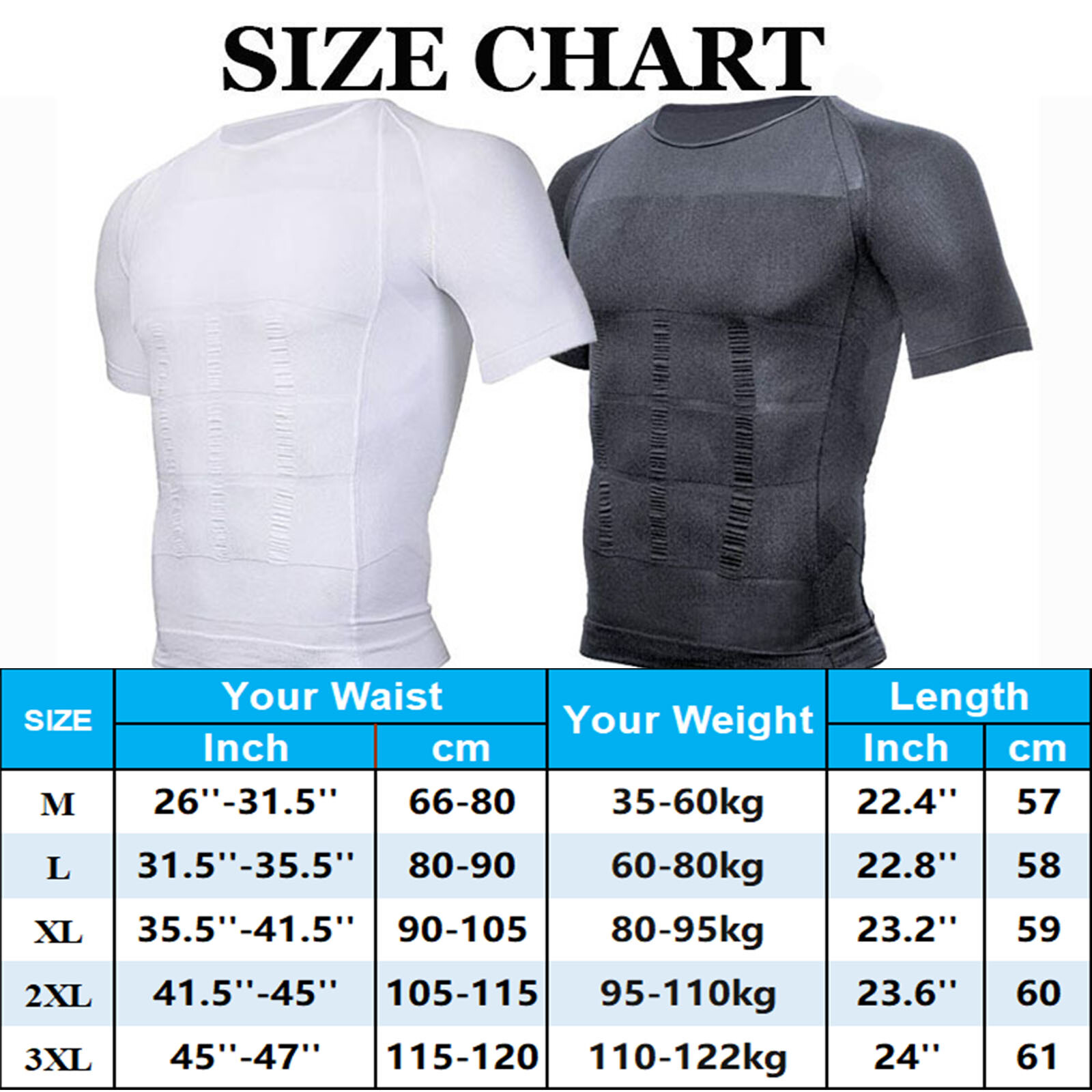 Fajas Para Hombres Faja Reductora De Hombre Men Tee Shaper Tummy Control T shirt gallery