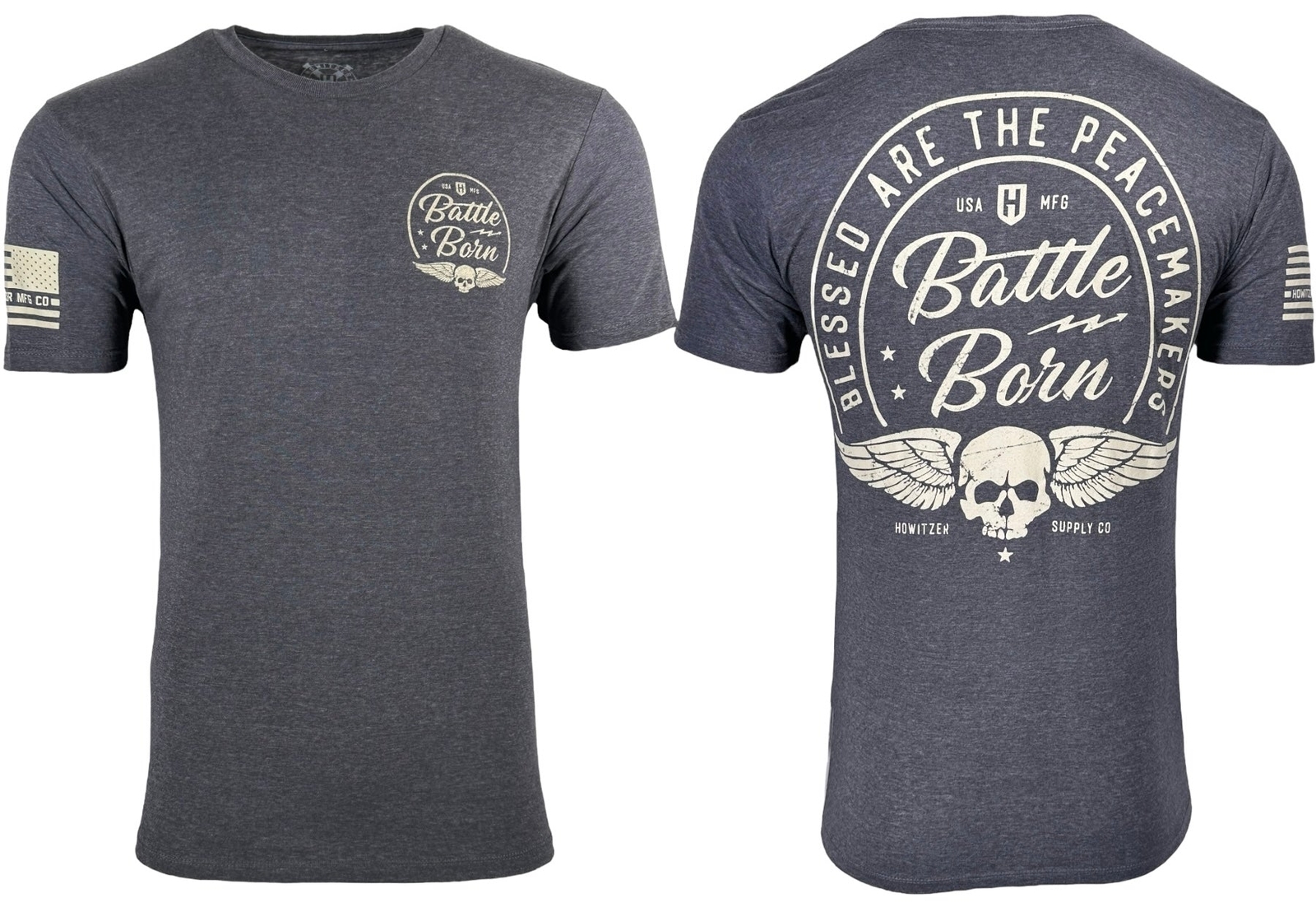 Howitzer Style Men's T-Shirt BORN Military Grunt MFG gallery