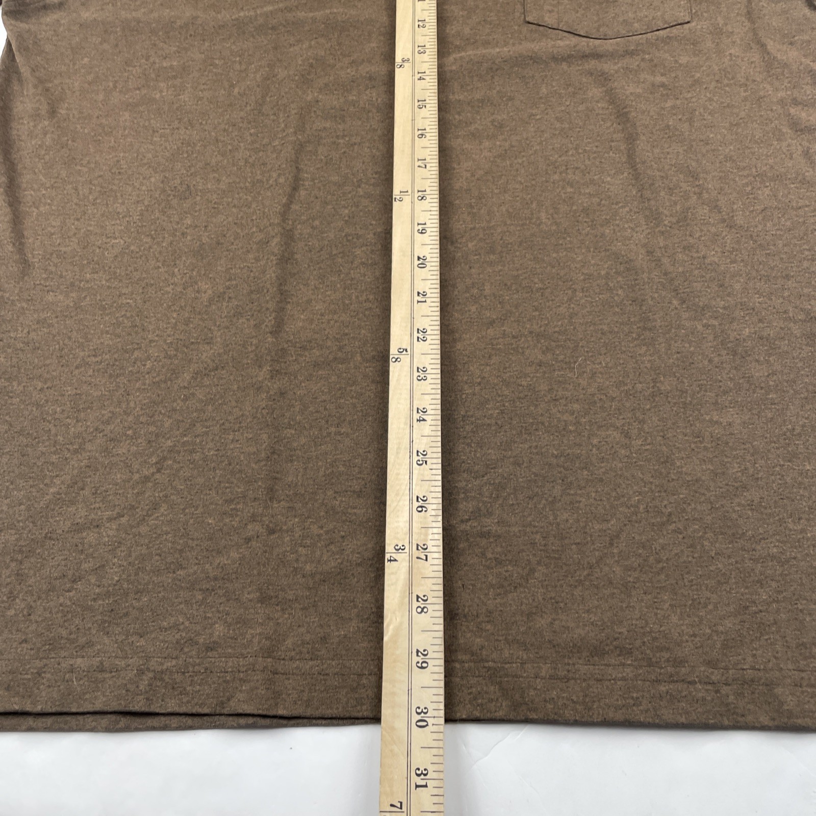 Dickies Pocket T-Shirt Men’s XL Short Sleeve Cotton Blend Crew Neck Brown Work gallery